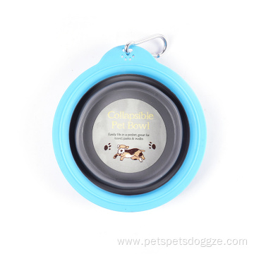 custom travel outdoor pet collapsible pet dog bowl